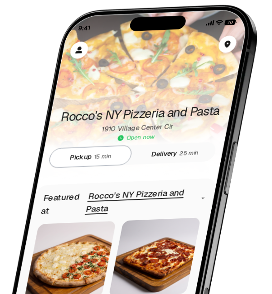 Rocco's NY Pizzeria and Pasta app preview