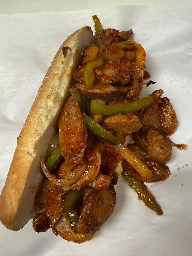 Sausage, Pepper & Onions Sub.