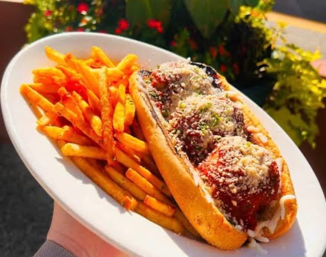 Meatball Parm Sub Combo.