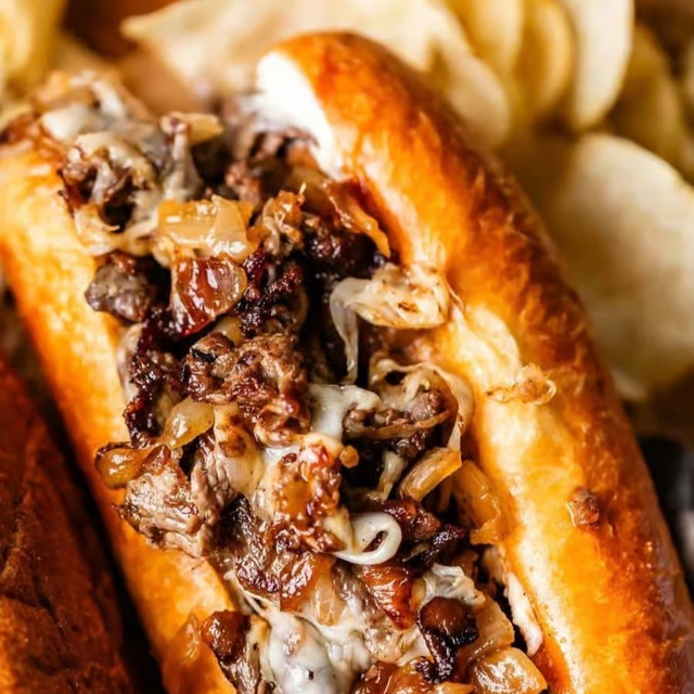 Philly Cheese Steak & Onions.