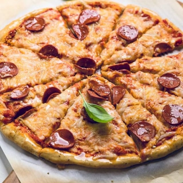 Pepper-no-me Pizza.