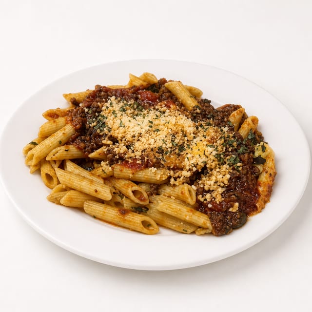 Pasta With Meat Sauce.