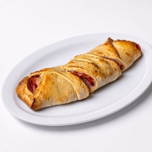 Stromboli -Ham, Salami & Pepperoni.