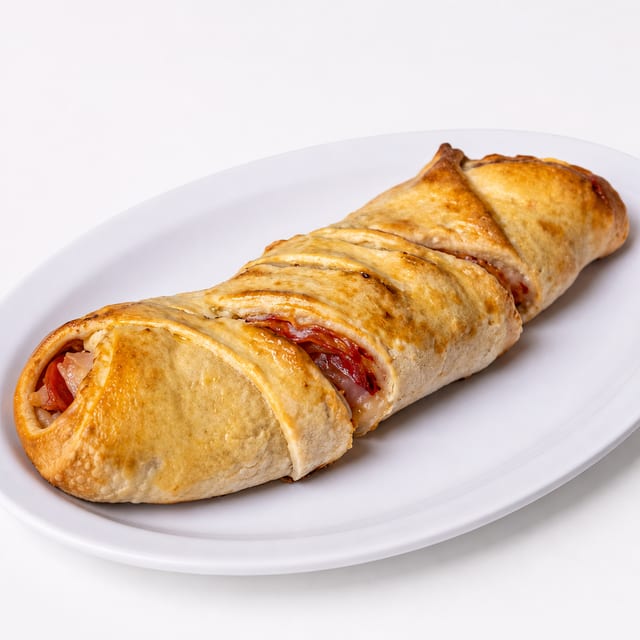 Stromboli- Sausage, Peppers & Onions.