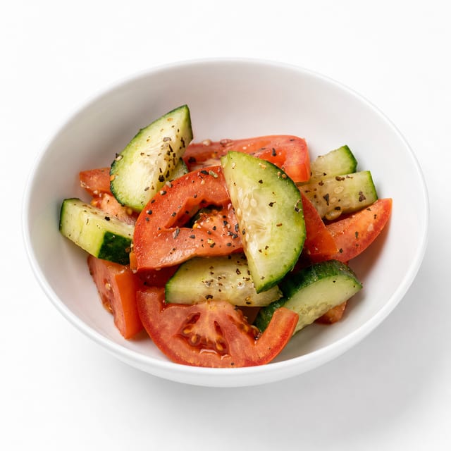 Cucumber Tomato Salad.